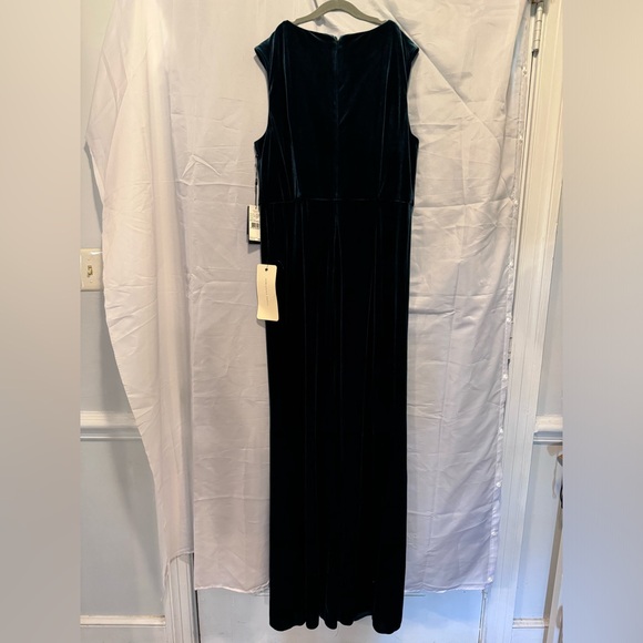 Adrianna Papell Women's Beaded Velvet Mermaid Gown hunter green size 14 NWT - Picture 16 of 16